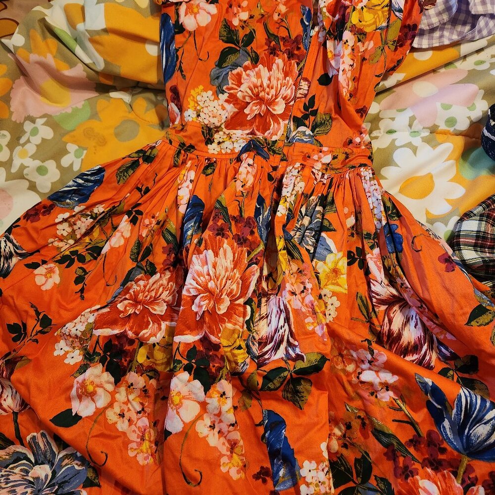 Bernie dexter orange floral kelly